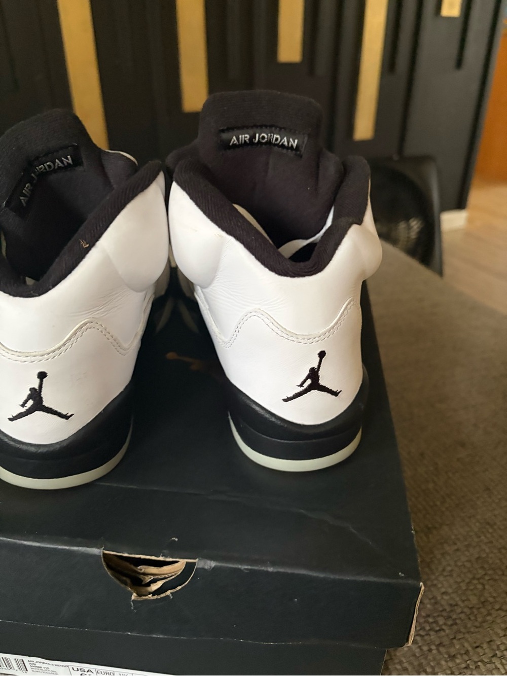 Jordan Retro Low White and Black Men's Sneakers
